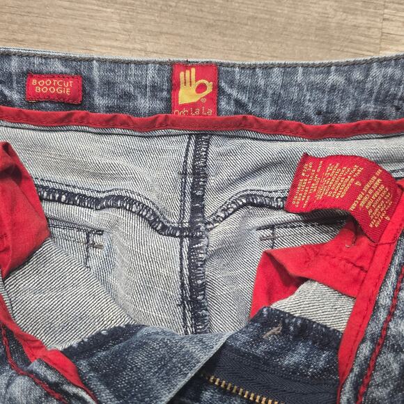 Sasson Ooh La La Light Washed Bootcut Boogie Denim Blue Jeans - Picture 3 of 6